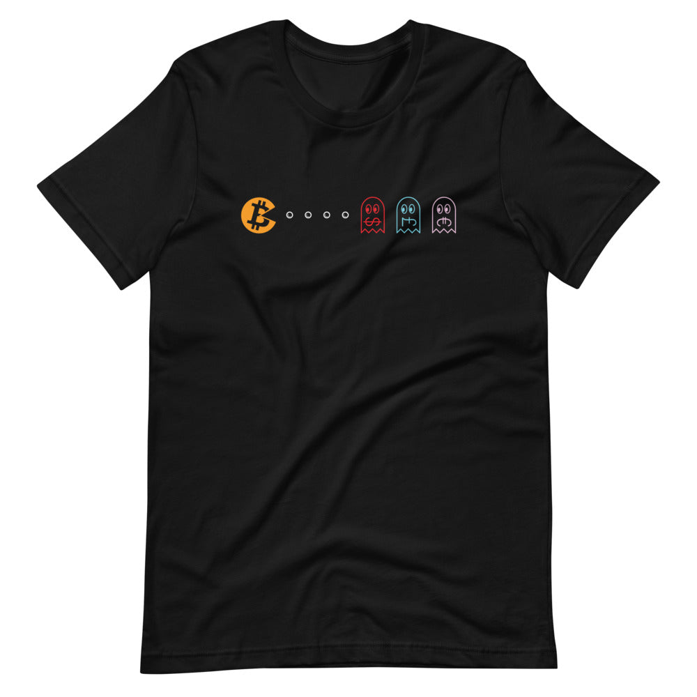 BTC Pacman Unisex T-Shirt - Bitcoin Shirt - Bitcoin Merch