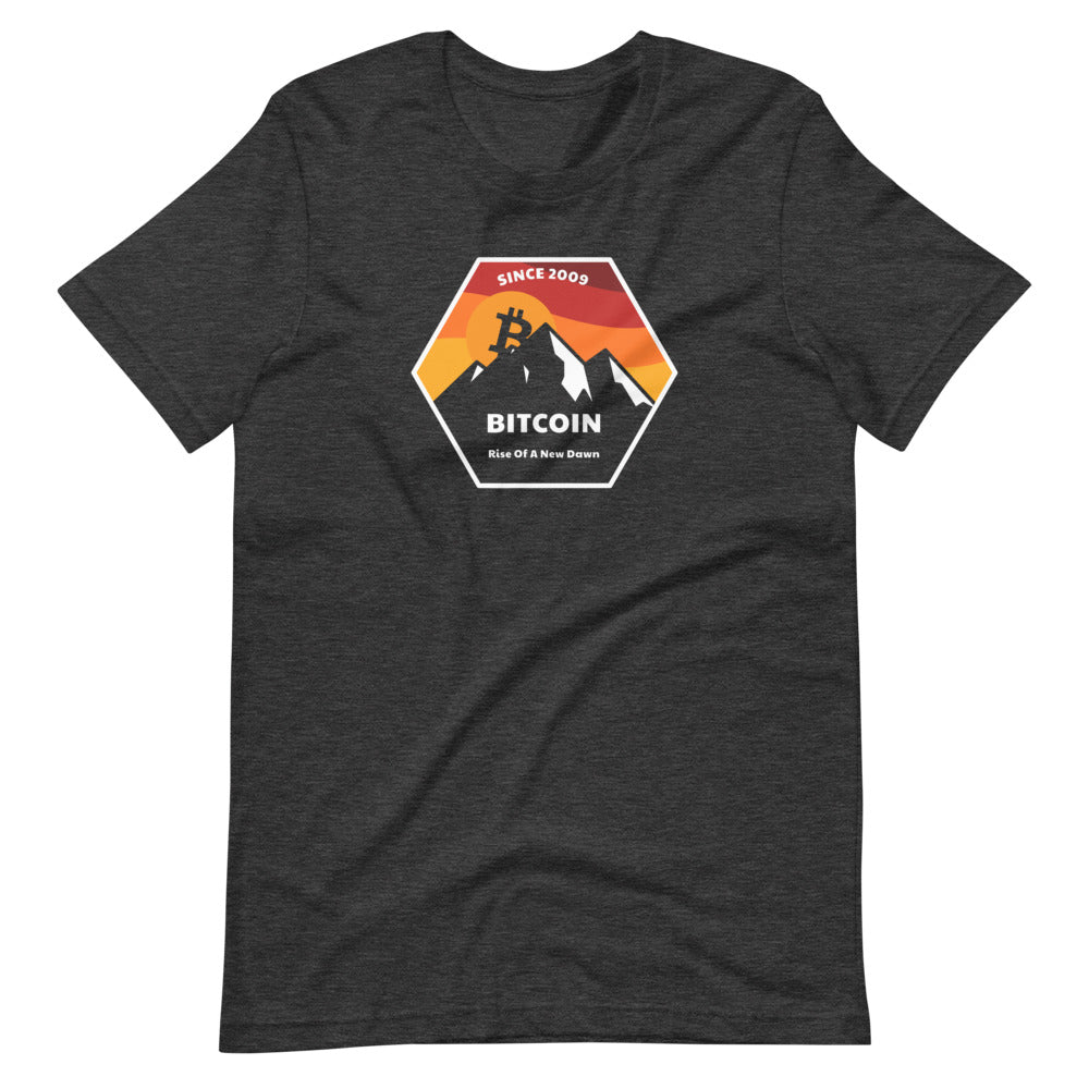 Rise Of A New Dawn Unisex Bitcoin T-Shirt - Bitcoin Merch - Hodl BTC