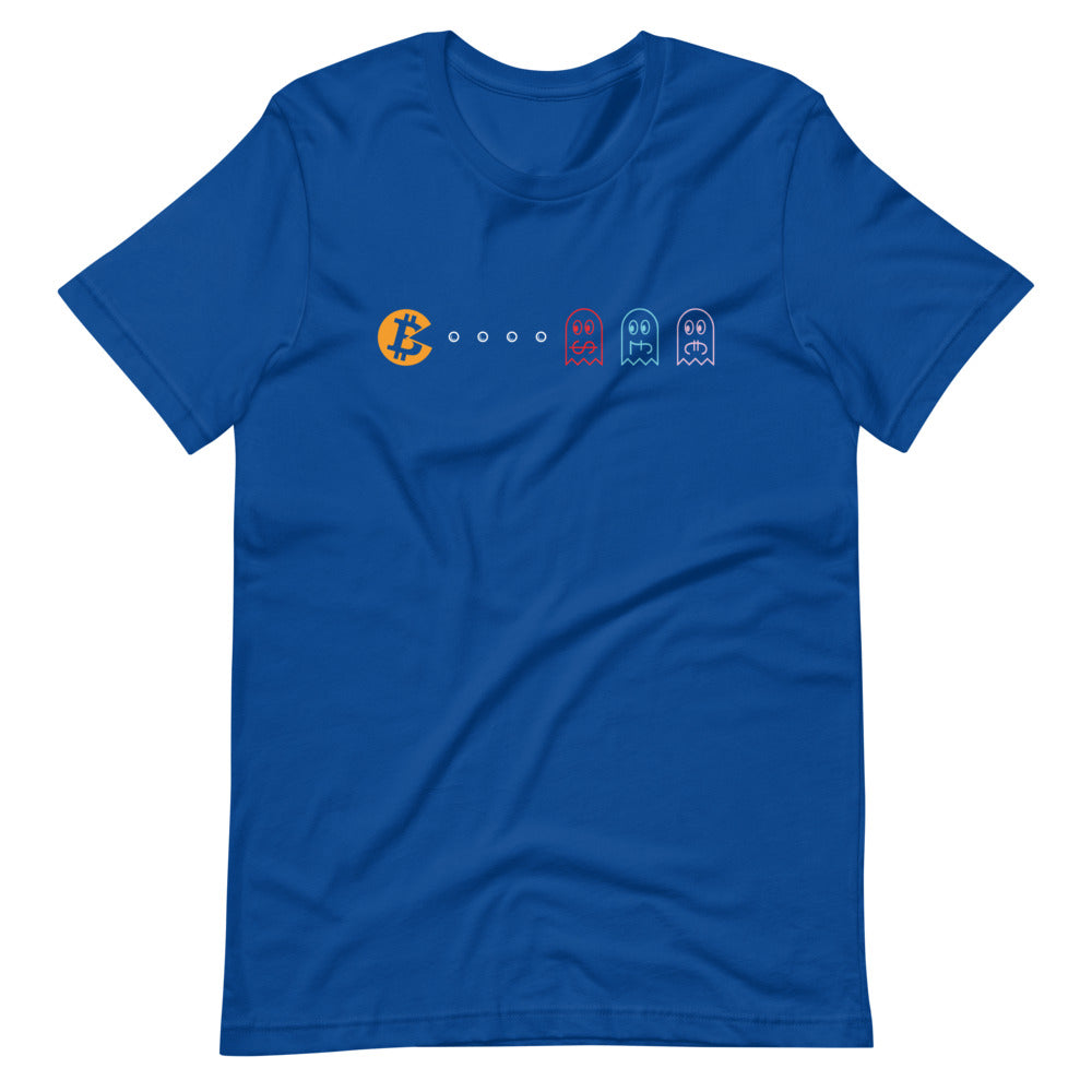 BTC Pacman Unisex T-Shirt - Bitcoin Shirt - Bitcoin Merch