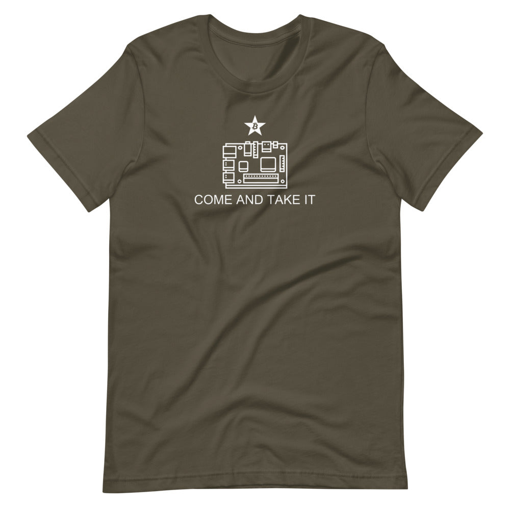&quot;Come And Take It&quot; Bitcoin Full Node Self Sovereignty T-Shirt