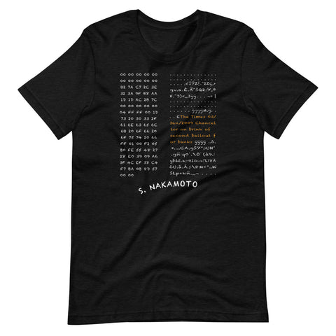 Genesis Block Chalkboard T-Shirt