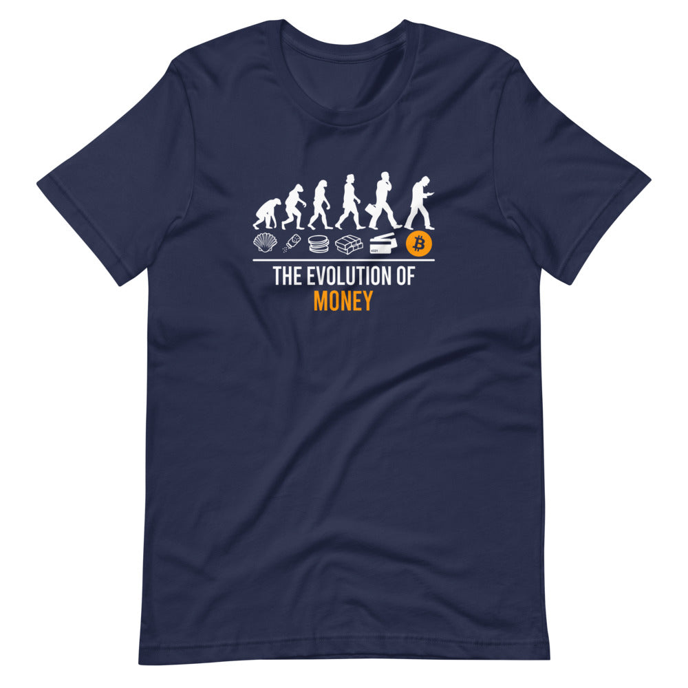 The Evolution Of Money Bitcoin T-Shirt - Bitcoin Merch - Bitcoin Clothing