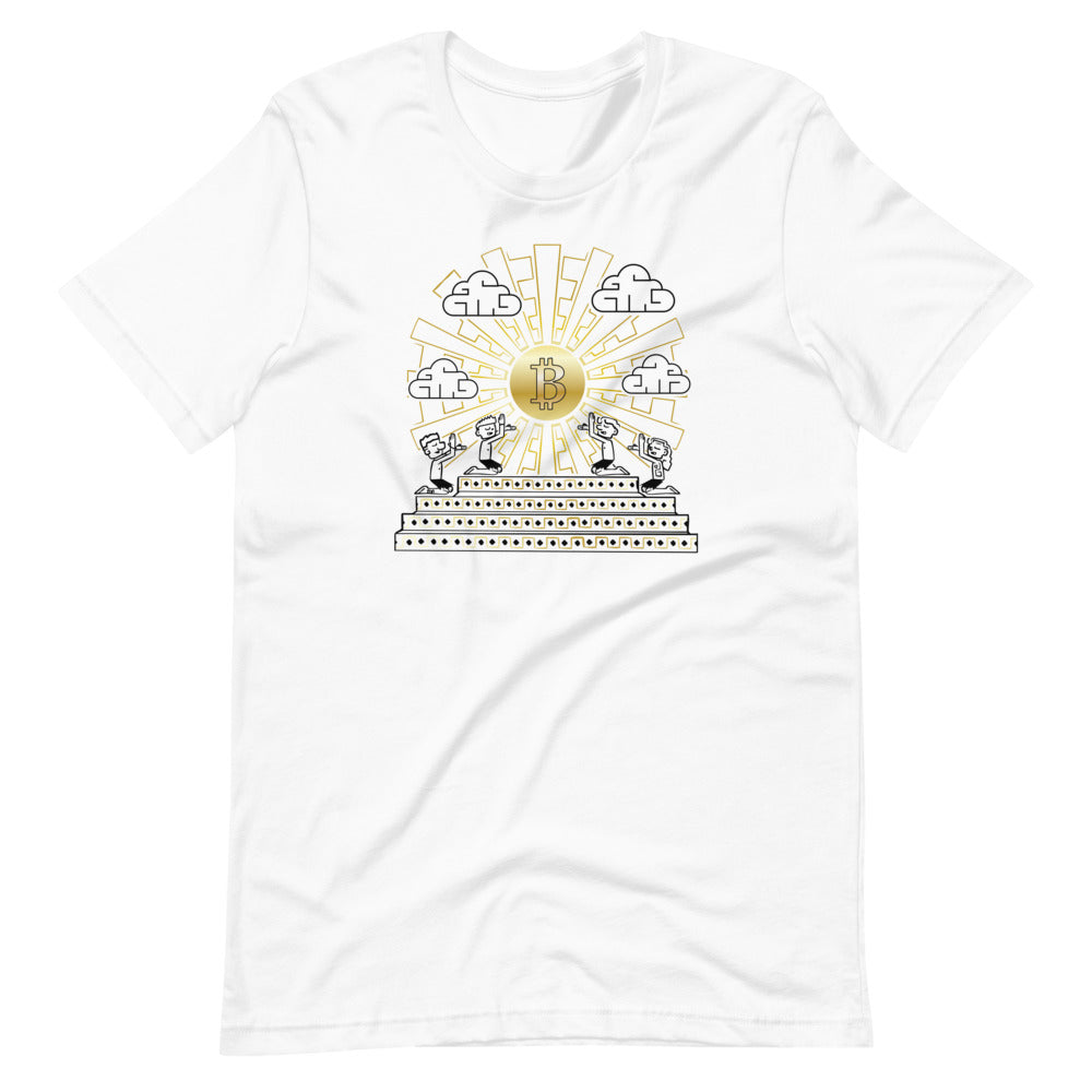 New Golden Mayan Sun T-Shirt - Bitcoin Merchandise - Bitcoin Clothing