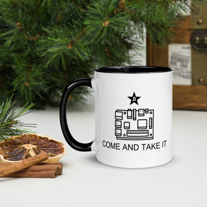 "Come And Take It" Raspberry Pi Full Node Bitcoin Mug - 11 oz