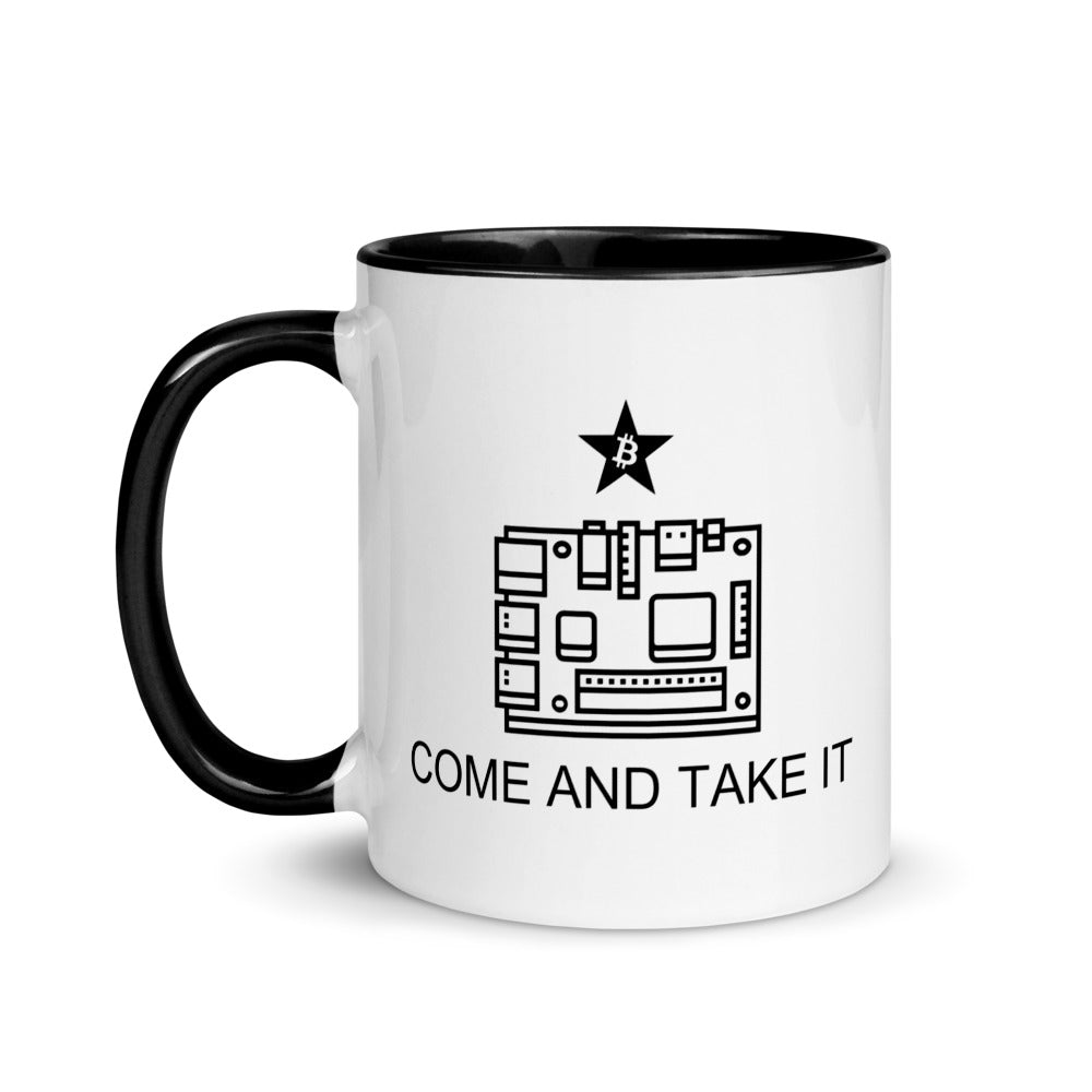 "Come And Take It" Raspberry Pi Full Node Bitcoin Mug - 11 oz
