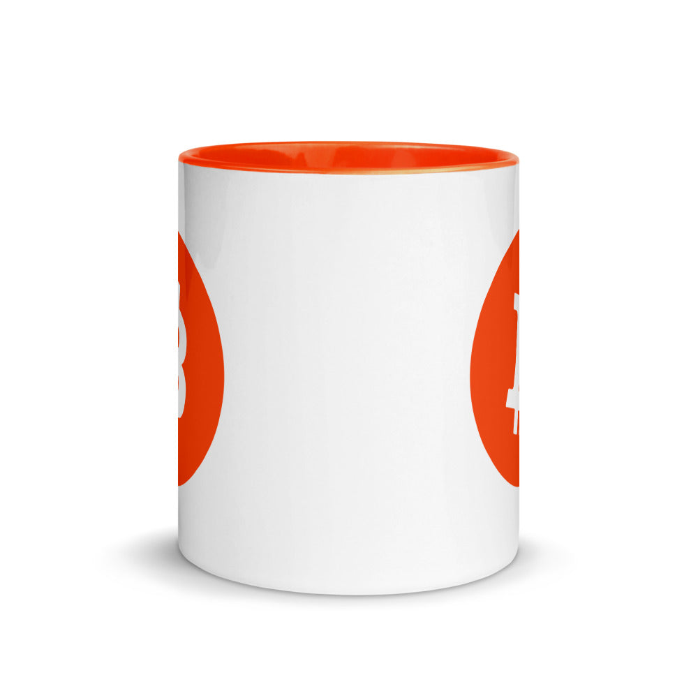 Orange Bitcoin Symbol Magic Mug - 11 oz. - Bitcoin Mug - Bitcoin Merchandise