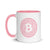 Bitcoin Mug - Light Pink Bitcoin Casascius Coin Magic Mug - 11 oz. - Coffee Tea