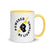Powered By Lightning Bitcoin Mug with Yellow Color Inside - Size 11 oz.- Lightning Network