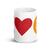 I Love BTC White Glossy Mug - 15 oz. - Coffee Mug - Tea