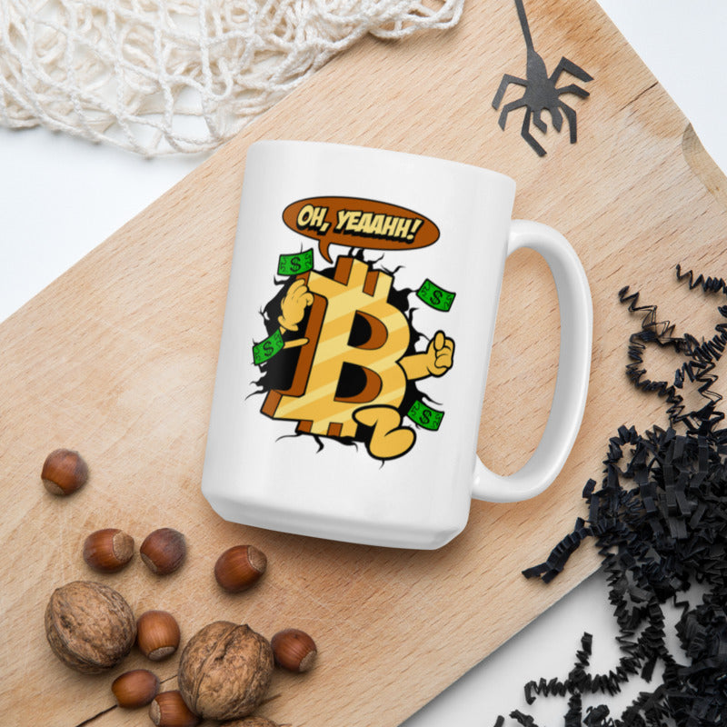 Kool Bitcoin White Glossy Mug - 15 oz.