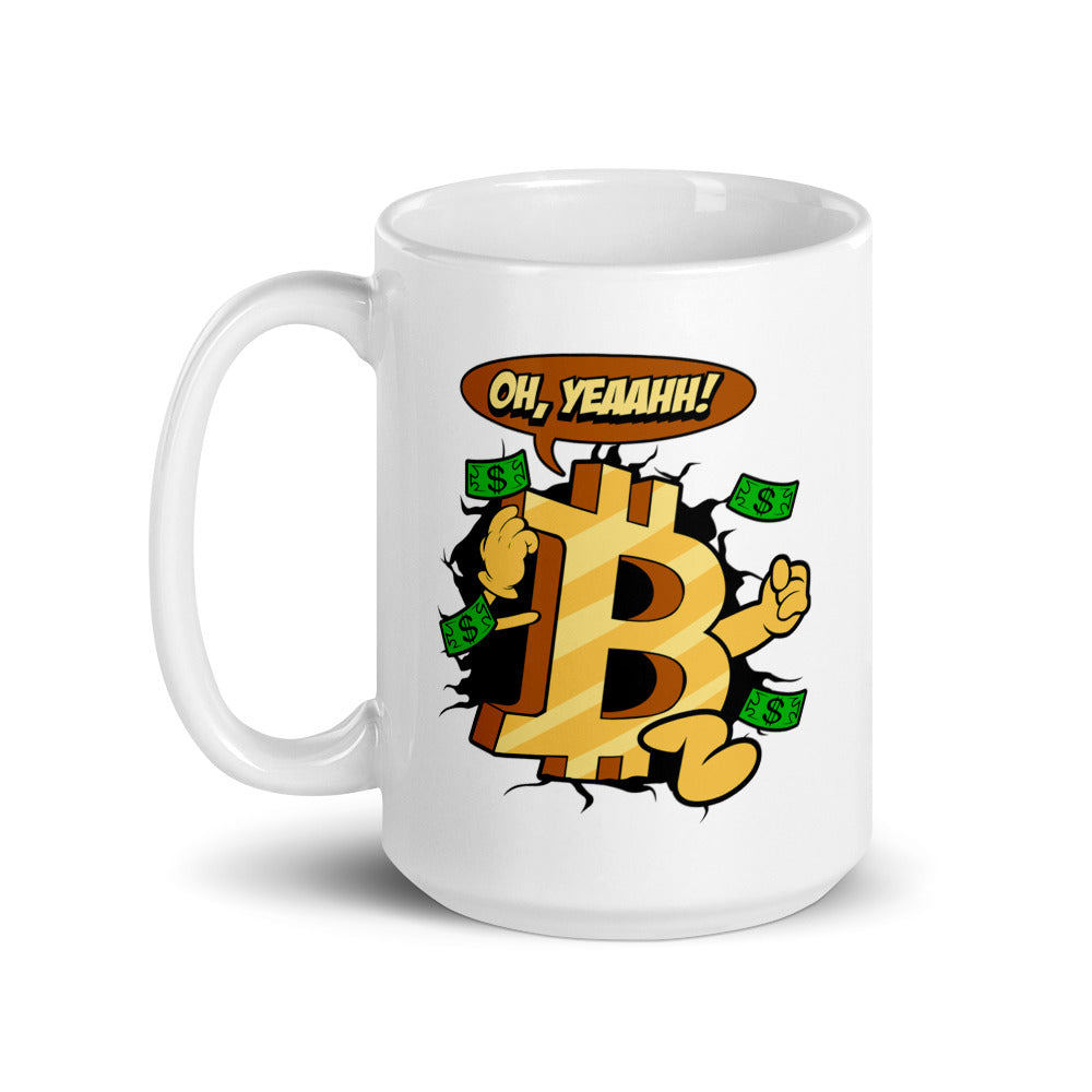 Kool Bitcoin White Glossy Mug - 15 oz.